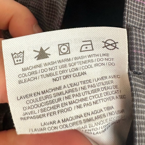 Nike Grey Gingham Plaid Dri-Fit 30 x 30 Mens Golf Pants - Picture 11 of 11